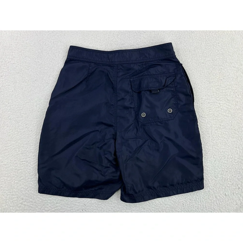 Abercrombie Board Shorts Mens Small Blue Yellow Colorblock Swim Trunks Surf